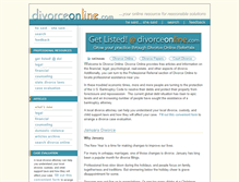 Tablet Screenshot of divorceonline.com